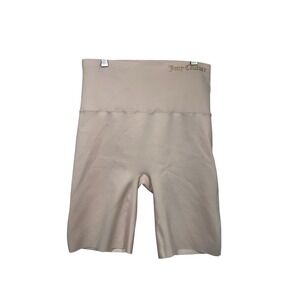 Juicy‎ Couture Womens Shapewear Shorts Beige High Waist Smoothing Sz Large